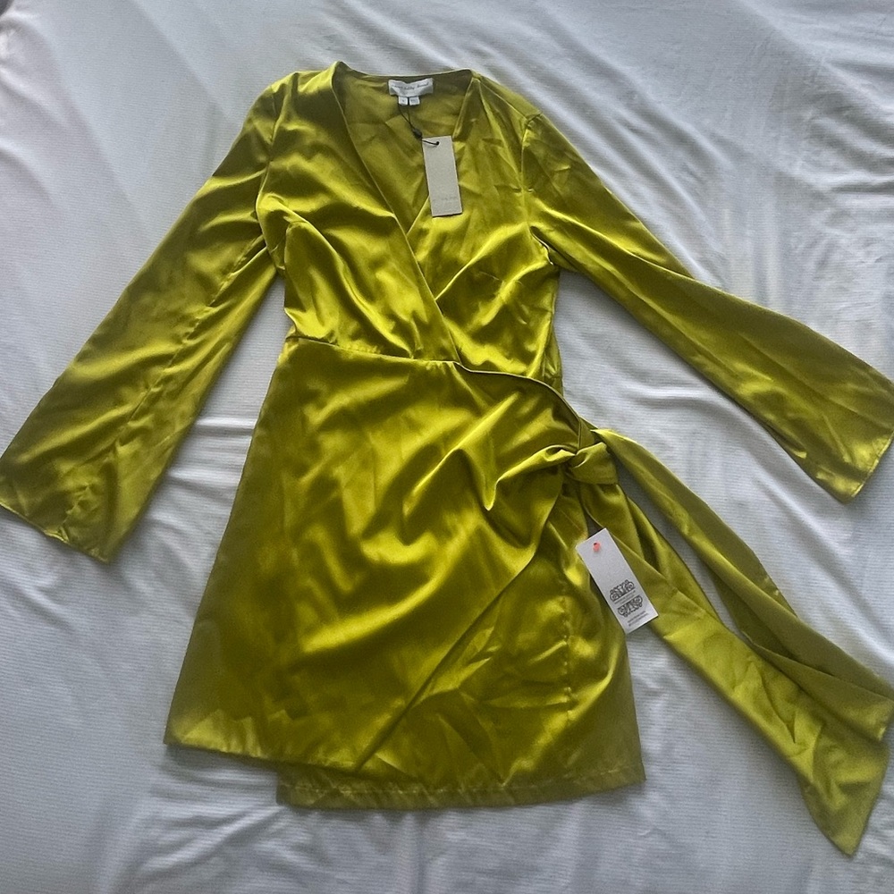 Never Fully Dressed Lime Mini Vienna Dress - NWT